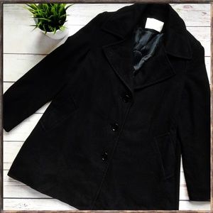 FLEURETTE Loro Piana Baby Camel Hair Black Coat 8